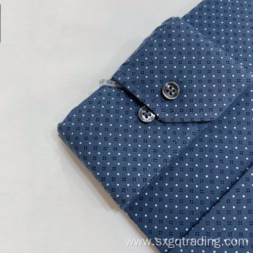 Mini print cvc shirt for mens